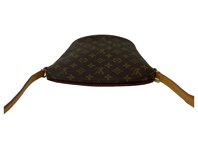 Borsa a tracolla Louis Vuitton Druot in pelle monogram Marrone - vista 4