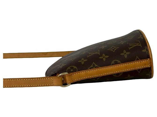 Borsa a tracolla Louis Vuitton Druot in pelle monogram Marrone - vista 5