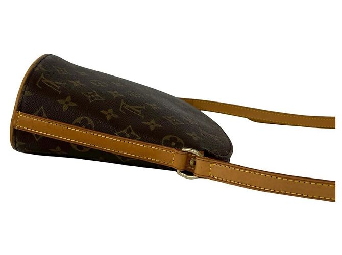 Borsa a tracolla Louis Vuitton Druot in pelle monogram Marrone - vista 6