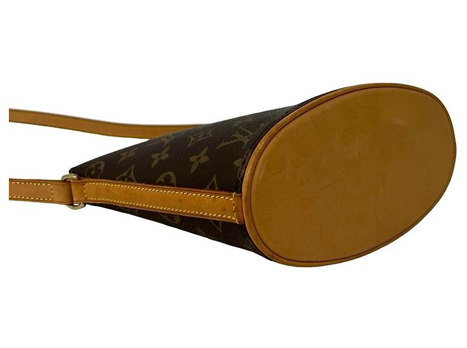 Borsa a tracolla Louis Vuitton Druot in pelle monogram Marrone - vista 7