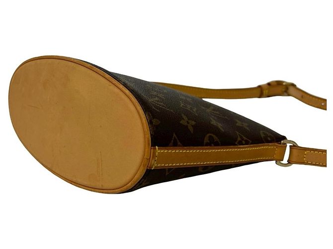 Borsa a tracolla Louis Vuitton Druot in pelle monogram Marrone - vista 8