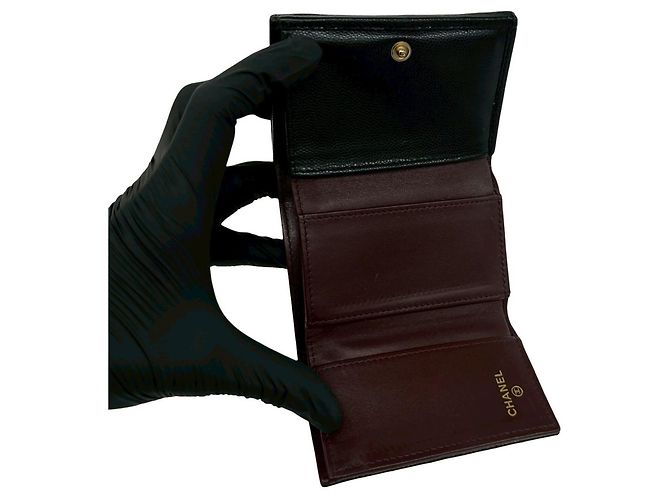Cartera tríptico Matelassé Coco Mark de Chanel Negro - vista 7