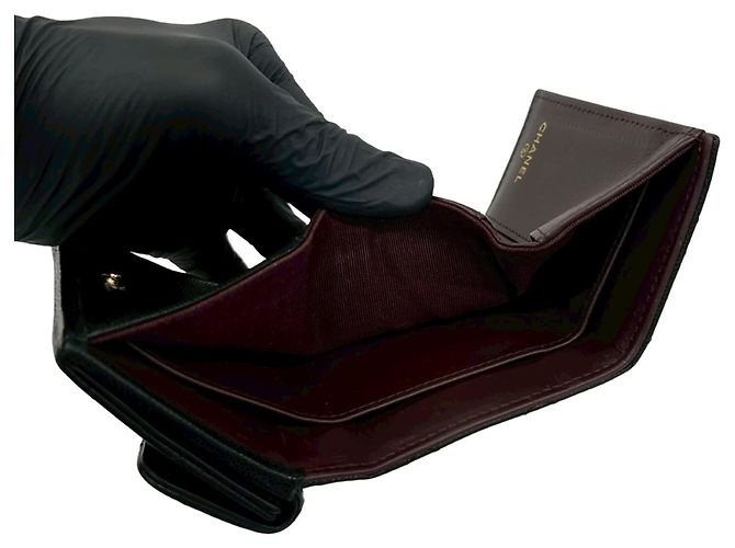 Cartera tríptico Matelassé Coco Mark de Chanel Negro - vista 8
