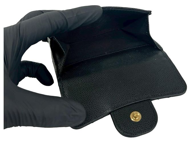 Cartera tríptico Matelassé Coco Mark de Chanel Negro - vista 9