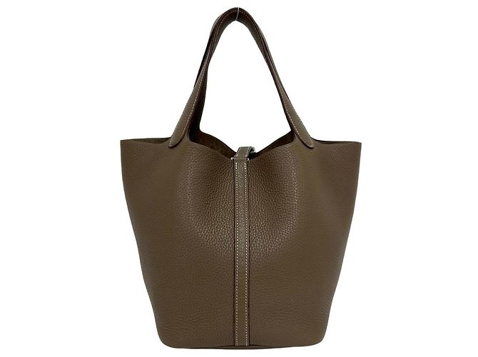 Hermès Borsa Tote HERMES Picotin Lock MM Mini Beige - vista 3