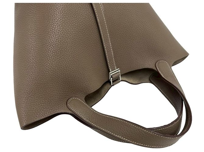 Hermès Borsa Tote HERMES Picotin Lock MM Mini Beige - vista 4