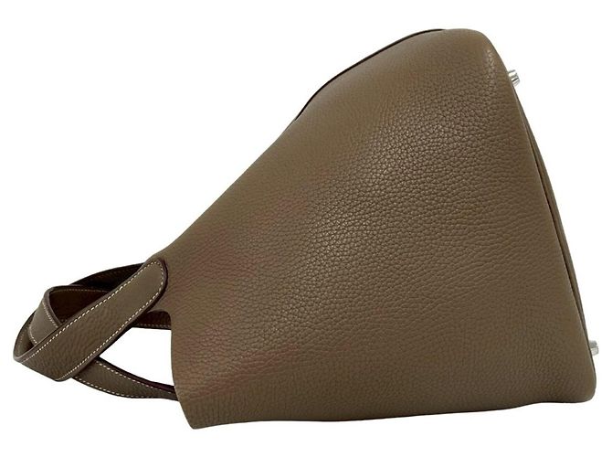 Hermès Borsa Tote HERMES Picotin Lock MM Mini Beige - vista 5