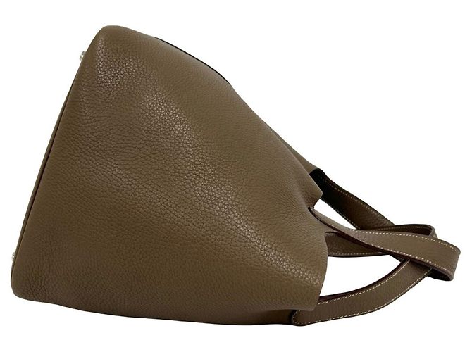 Hermès Borsa Tote HERMES Picotin Lock MM Mini Beige - vista 6