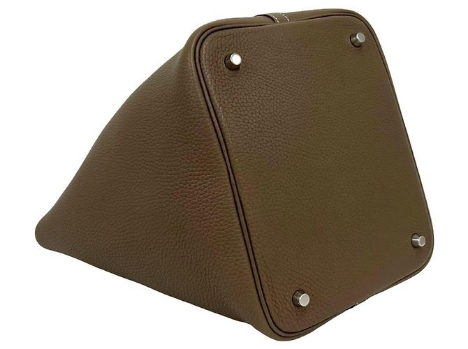 Hermès Borsa Tote HERMES Picotin Lock MM Mini Beige - vista 7