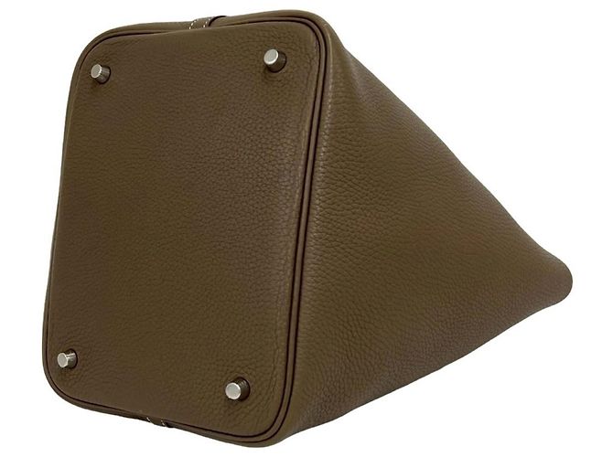 Hermès Borsa Tote HERMES Picotin Lock MM Mini Beige - vista 8