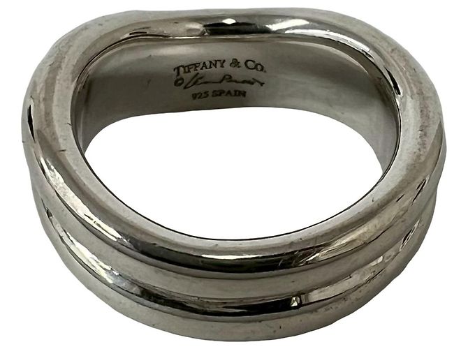 Tiffany & Co Anello Tiffany Vintage Double Curved Argento - vista 3