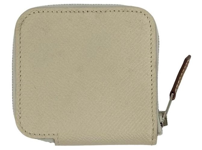 Hermès Monedero de seda Azap Compact Hermes Blanco - vista 2