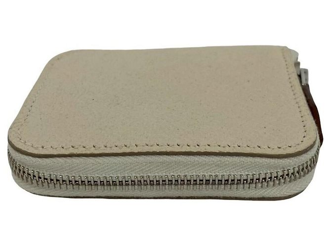 Hermès Monedero de seda Azap Compact Hermes Blanco - vista 3