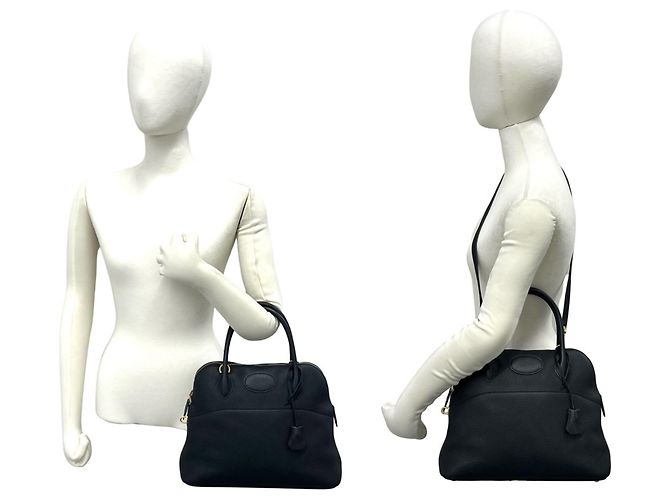 Hermès Borsa Hermes Bolide 31 Taurillon Clemence Nero - vista 2