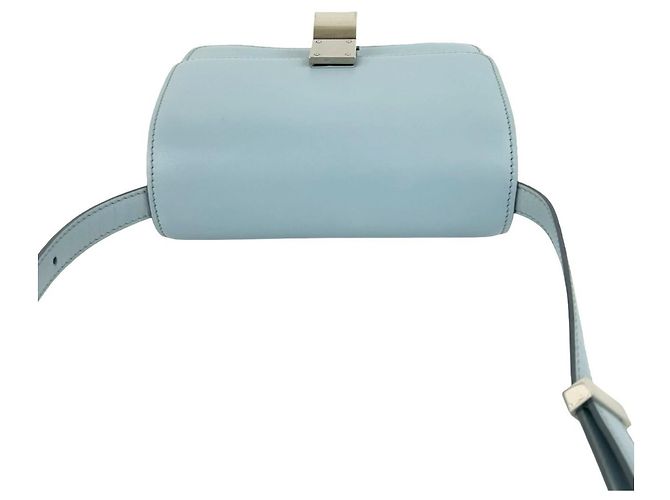 Céline Mini borsa a tracolla Celine Classic Box in pelle Blu - vista 4