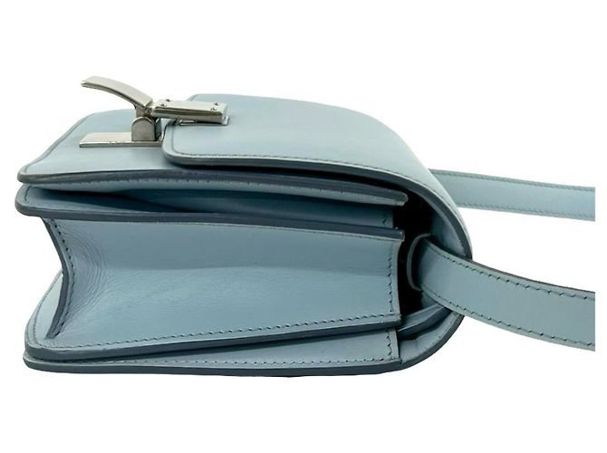 Céline Mini borsa a tracolla Celine Classic Box in pelle Blu - vista 6