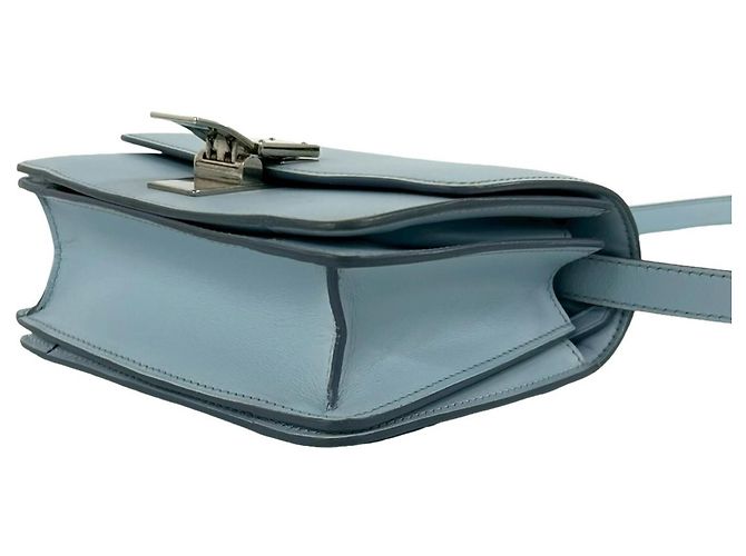 Céline Mini borsa a tracolla Celine Classic Box in pelle Blu - vista 8