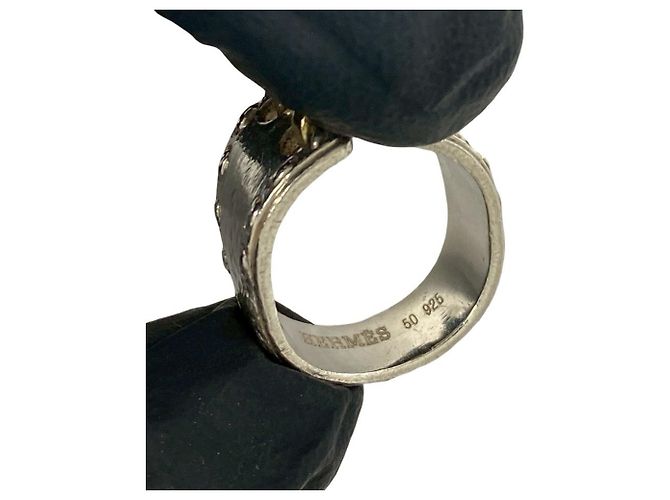 Hermès Mexico Ring Silber und 18K Gelbgold Golden - Ansicht 3
