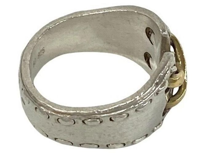Hermès Mexico Ring Silber und 18K Gelbgold Golden - Ansicht 5