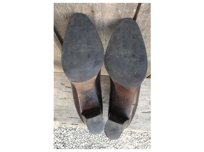 Botines de piel Heschung con hebilla Castaño - vista 5