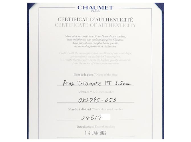 Chaumet Joséphine Triomphe Ehering Silber - Ansicht 8