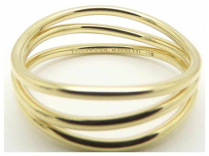 Tiffany & Co Anello Tiffany Wave a 3 file in oro giallo 18K D'oro - vista 5