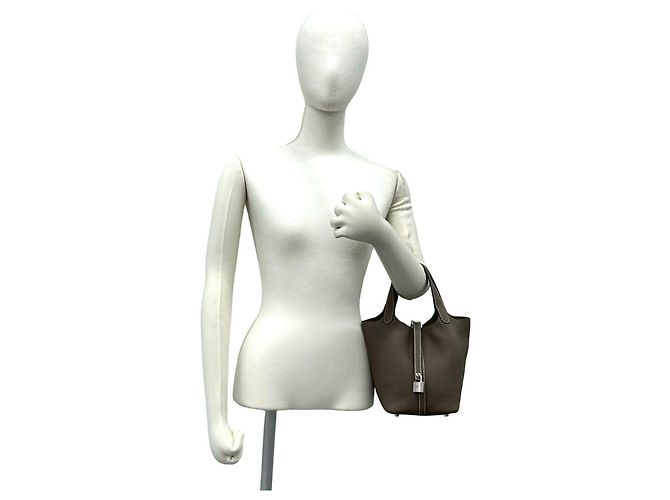 Hermès HERMES Picotin Lock PM Handtasche Beige - Ansicht 2