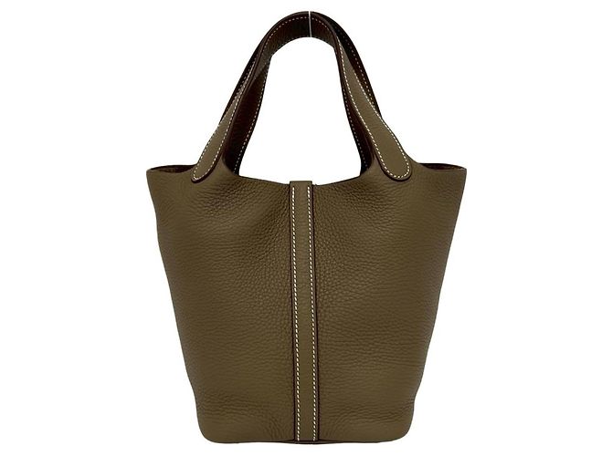 Hermès HERMES Picotin Lock PM Handtasche Beige - Ansicht 3