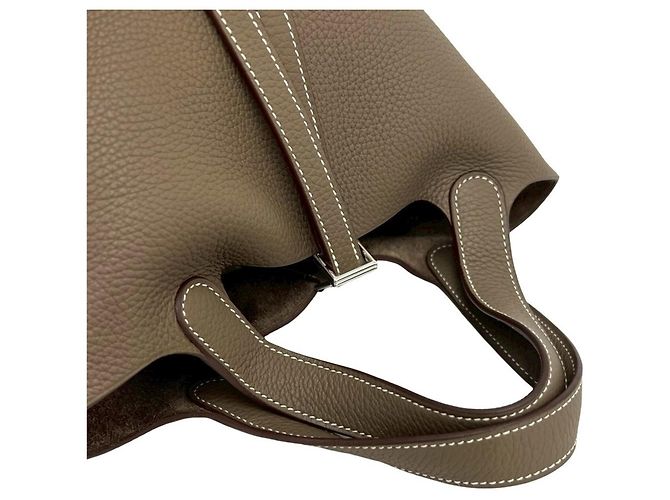 Hermès HERMES Picotin Lock PM Handtasche Beige - Ansicht 4