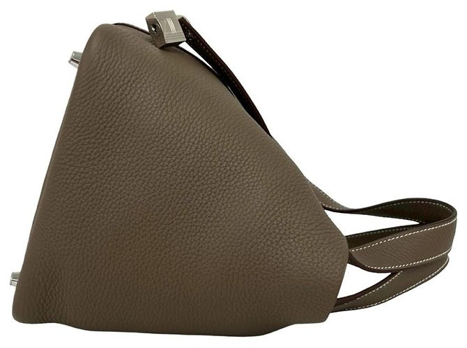 Hermès HERMES Picotin Lock PM Handtasche Beige - Ansicht 6