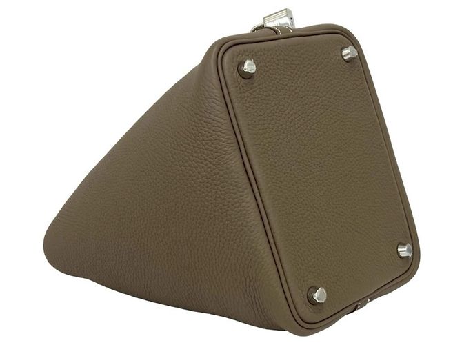 Hermès HERMES Picotin Lock PM Handtasche Beige - Ansicht 7