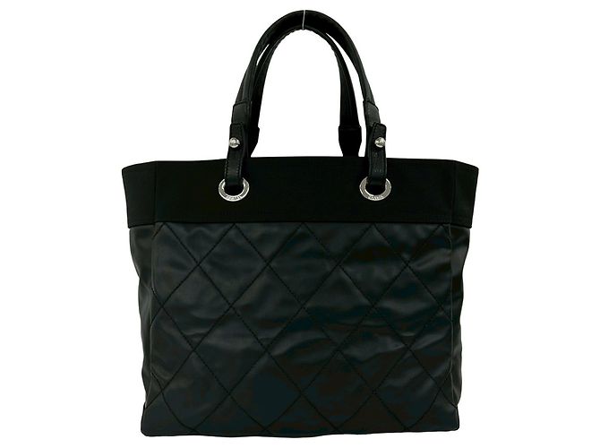 Timeless Borsa Tote Chanel Paris Biarritz MM Nero - vista 3