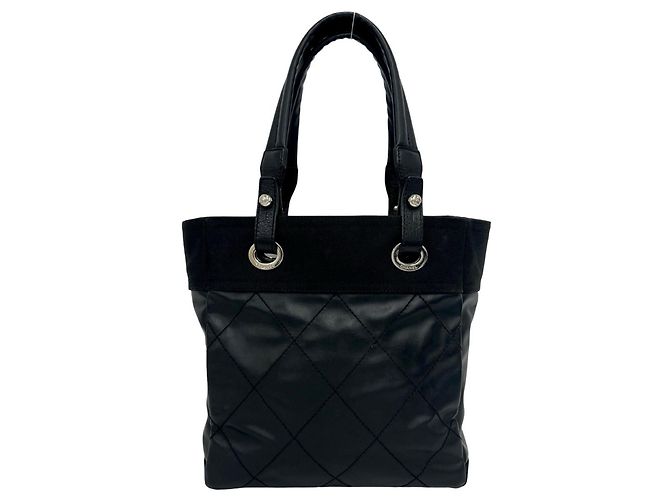 Chanel Paris Biarritz PM Leder Tote Bag Schwarz - Ansicht 3