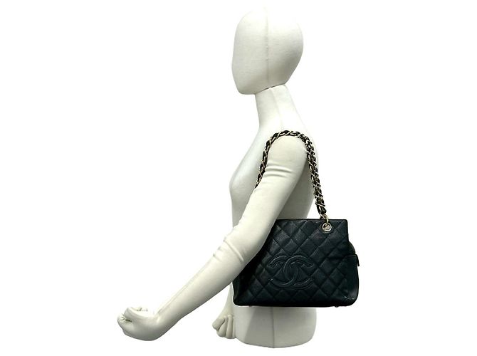 Chanel PTT Matelassé Coco Mark Semi Shoulder Bag Nero - vista 2