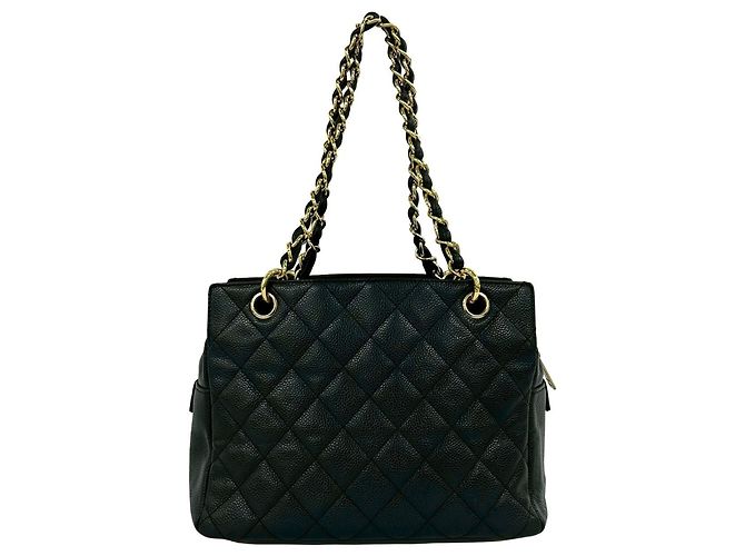 Chanel PTT Matelassé Coco Mark Semi Shoulder Bag Nero - vista 3