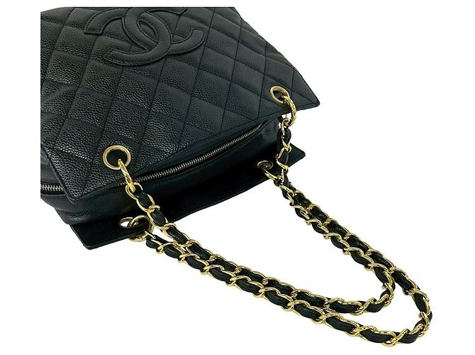Chanel PTT Matelassé Coco Mark Semi Shoulder Bag Nero - vista 4