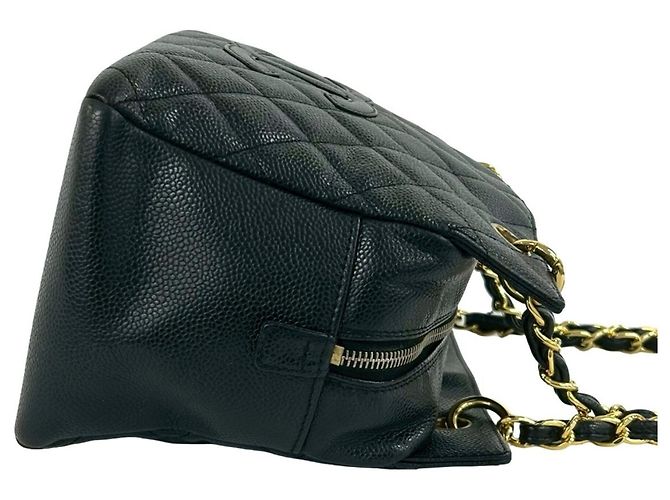 Chanel PTT Matelassé Coco Mark Semi Shoulder Bag Nero - vista 6