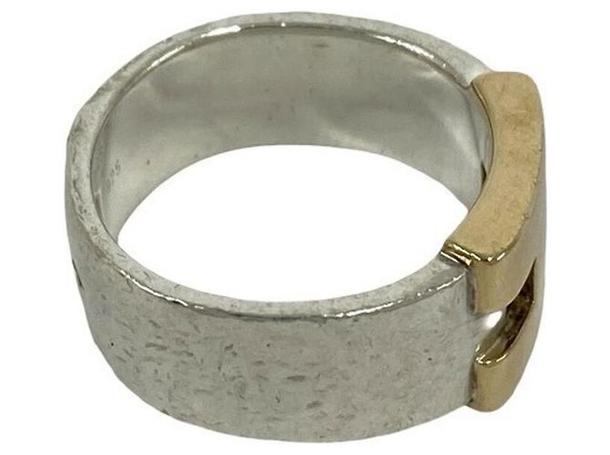 Ring Anello Hermès Hercules in Argento e Oro Giallo 18K D'oro - vista 5