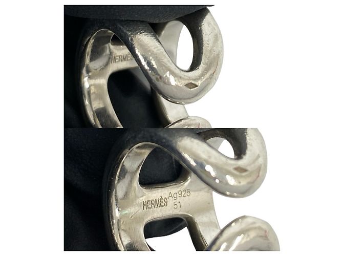 Ring Hermès Anello Osmo di HERMES in Argento 925 - vista 3