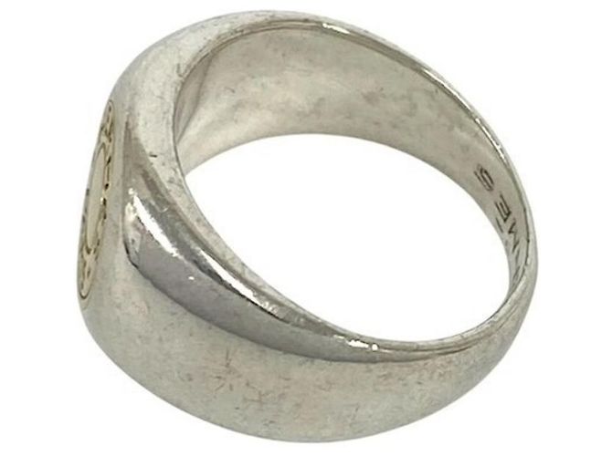 Ring Hermès Anillo Sellier Hermes Plata Dorado - vista 4