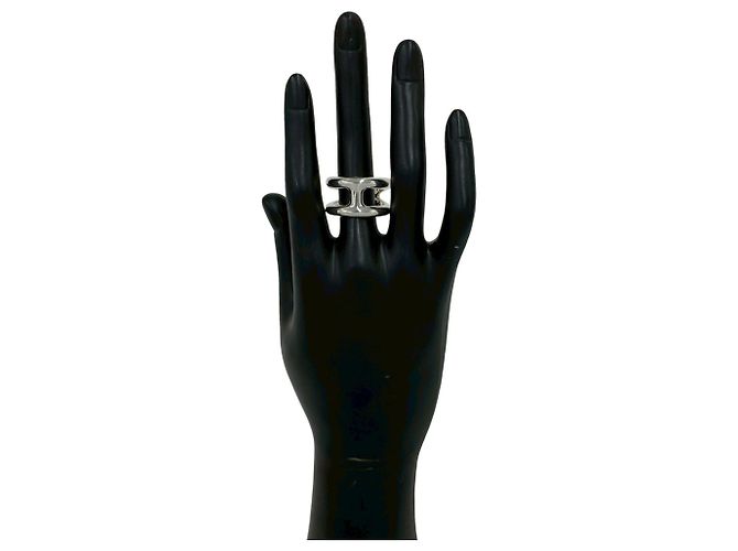 Ring Anillo Hermès Osmos PM Plata - vista 2