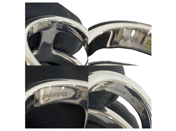Hermès Hermes Osmos GM Silver Band Ring Silber - Ansicht 3