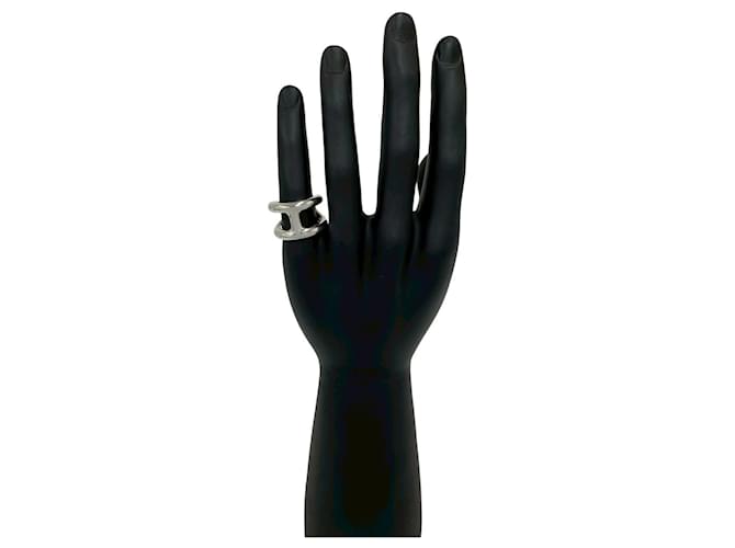 Ring Anello Hermès Osmos GM Argento - vista 2