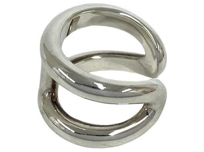 Ring Anello Hermès Osmos GM Argento - vista 4