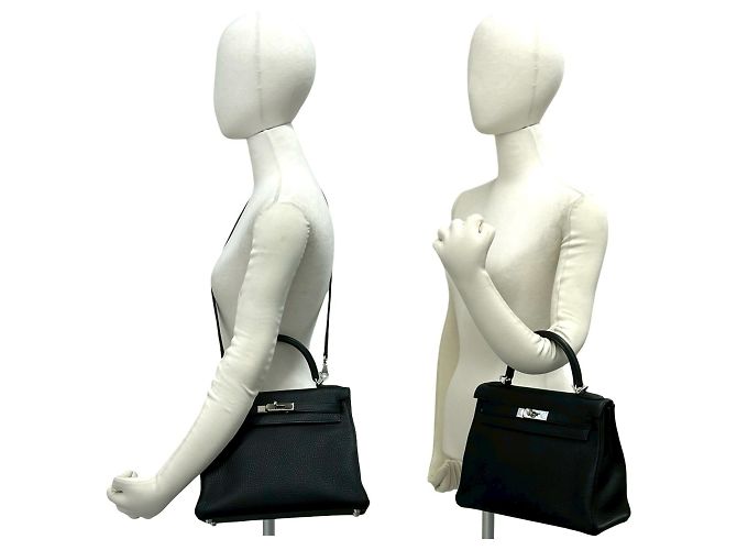 Hermès Borsa Hermes Kelly 28 Black Nero - vista 2