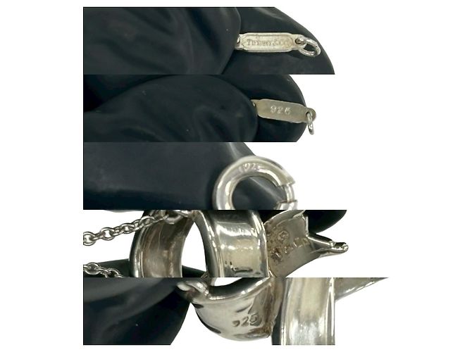 Tiffany & Co Collana Tiffany Vintage Cross Ribbon Argento - vista 3