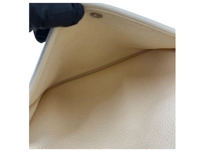 Hermès Bolsa de ombro Hermes Evelyne 3 PM em couro Taurillon Clemence Bege - vista 10