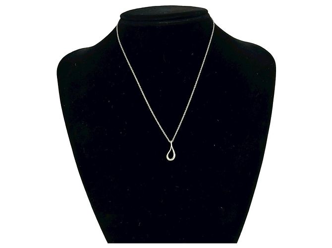 Tiffany & Co Collana Tiffany Vintage Open Teardrop Argento - vista 2