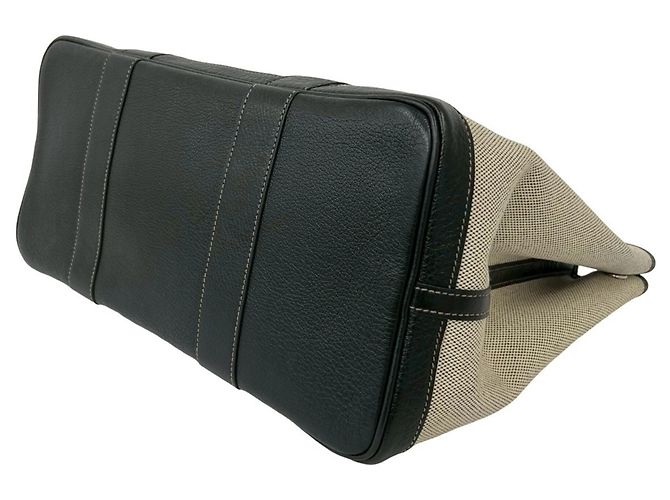 Hermès Borsa Tote Hermes Garden Party PM Marrone Nero - vista 8