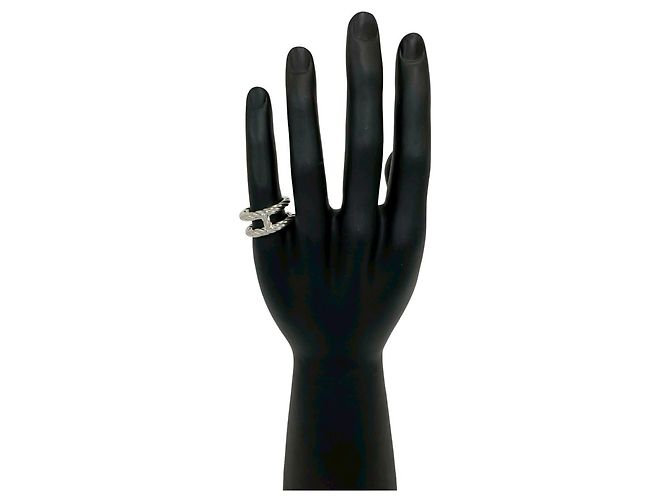 Hermès Chaine d'Ancre Area 2 Ring Silber - Ansicht 2